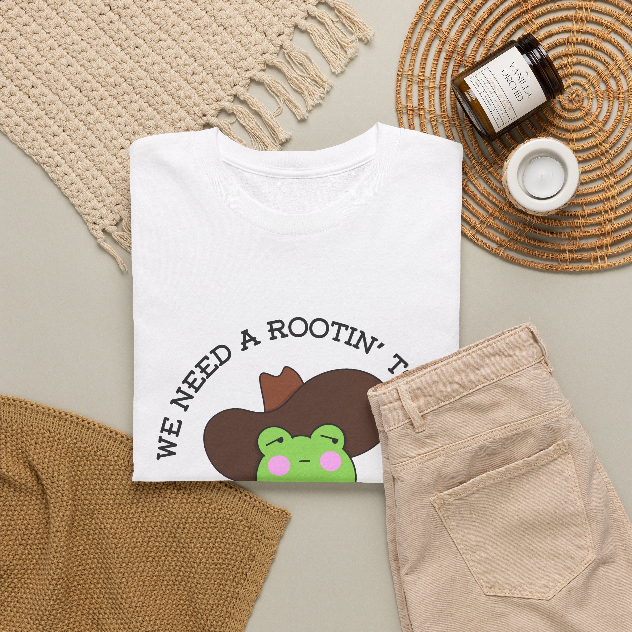 Frog Cowboy Tee — "We Need a Rootin' Tootin' Revolution" Funny Graphic T-Shirt